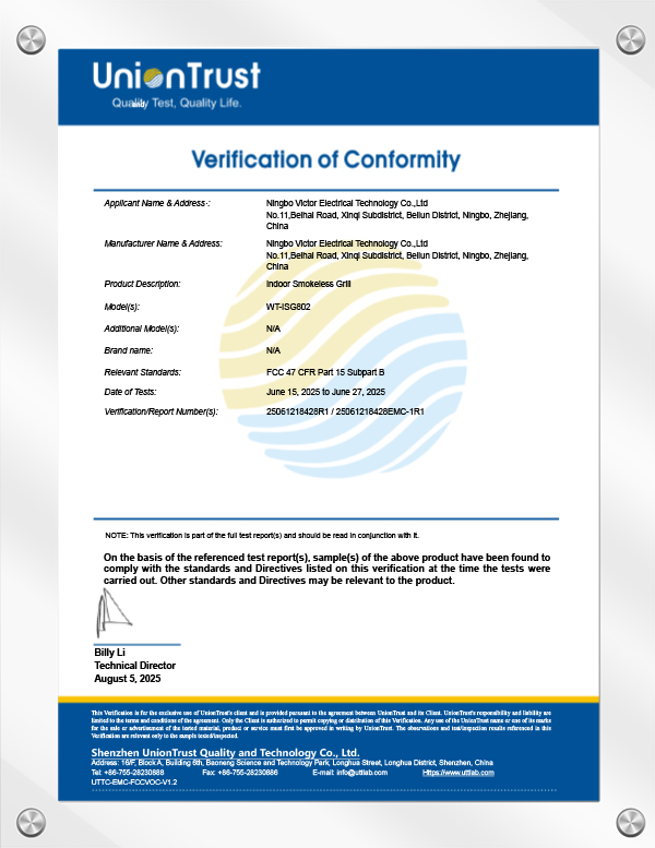 FCC+IC Verifikation af overensstemmelse