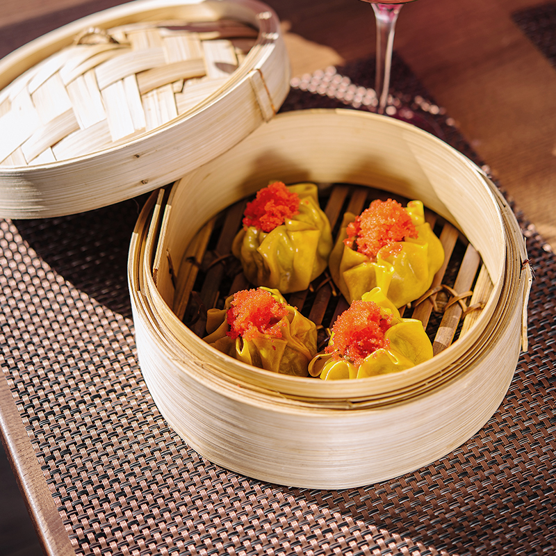 Håndlavet vævet bambus dampkoger